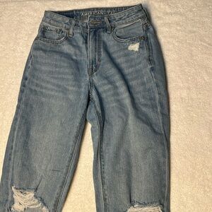 American eagle size 00 long straight leg jeans